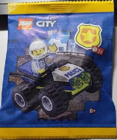LEGO POLICÍA DE LA CIUDAD: MINIFIGURA DE POLICÍA CON BUGGY DE POLICÍA - 5
