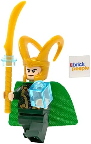 LEGO SUPERHÉROES: MINIFIGURA LOKI CON CETRO Y TESSERACT Y CAPA AZUL ADICIONAL - A PARTIR DE 6 AÑOS 1 UNIDAD - 2