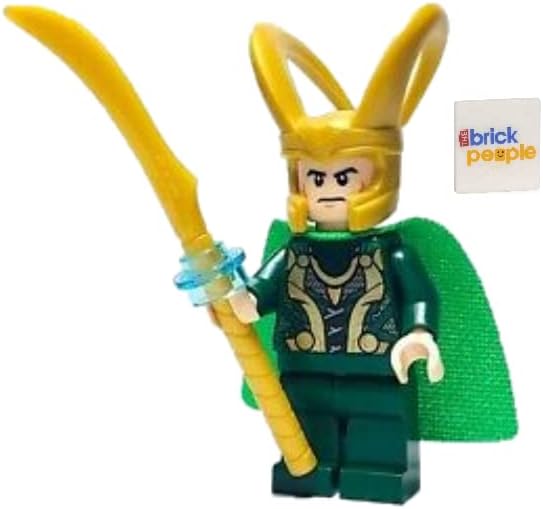 LEGO SUPERHÉROES: MINIFIGURA LOKI CON CETRO Y TESSERACT Y CAPA AZUL ADICIONAL - A PARTIR DE 6 AÑOS 1 UNIDAD - 4