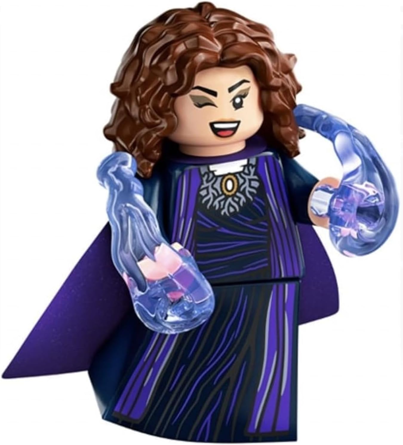 LEGO MARVEL SERIES 2 MINIFIGURE: AGATHA HARKNESS CON CAPA DE MALÉFICA PÚRPURA - SUPERHÉROES 71039 - 1