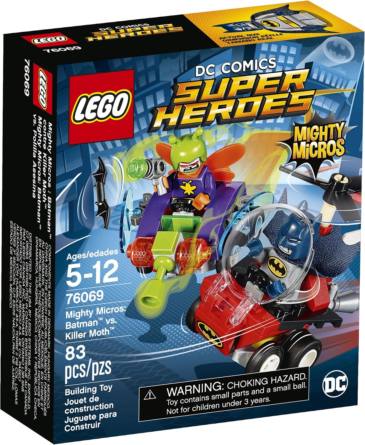 LEGO SUPER HEROES MIGHTY MICROS: BATMAN VS. KILLER MOTH 76069 JUEGO PARA ARMAR - 1