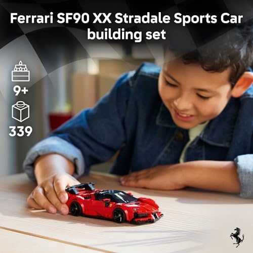 LEGO SPEED CHAMPIONS FERRARI SF90 XX STRADALE - JUGUETE DE CONSTRUCCIÓN DE AUTO DEPORTIVO PARA NIÑOS, JUEGO DE CONSTRUCCIÓN - 6