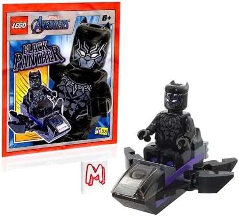 LEGO MARVEL AVENGERS SUPER HEROES MINIFIGURA - PANTERA NEGRA CON JET EDICIÓN LIMITADA - 6