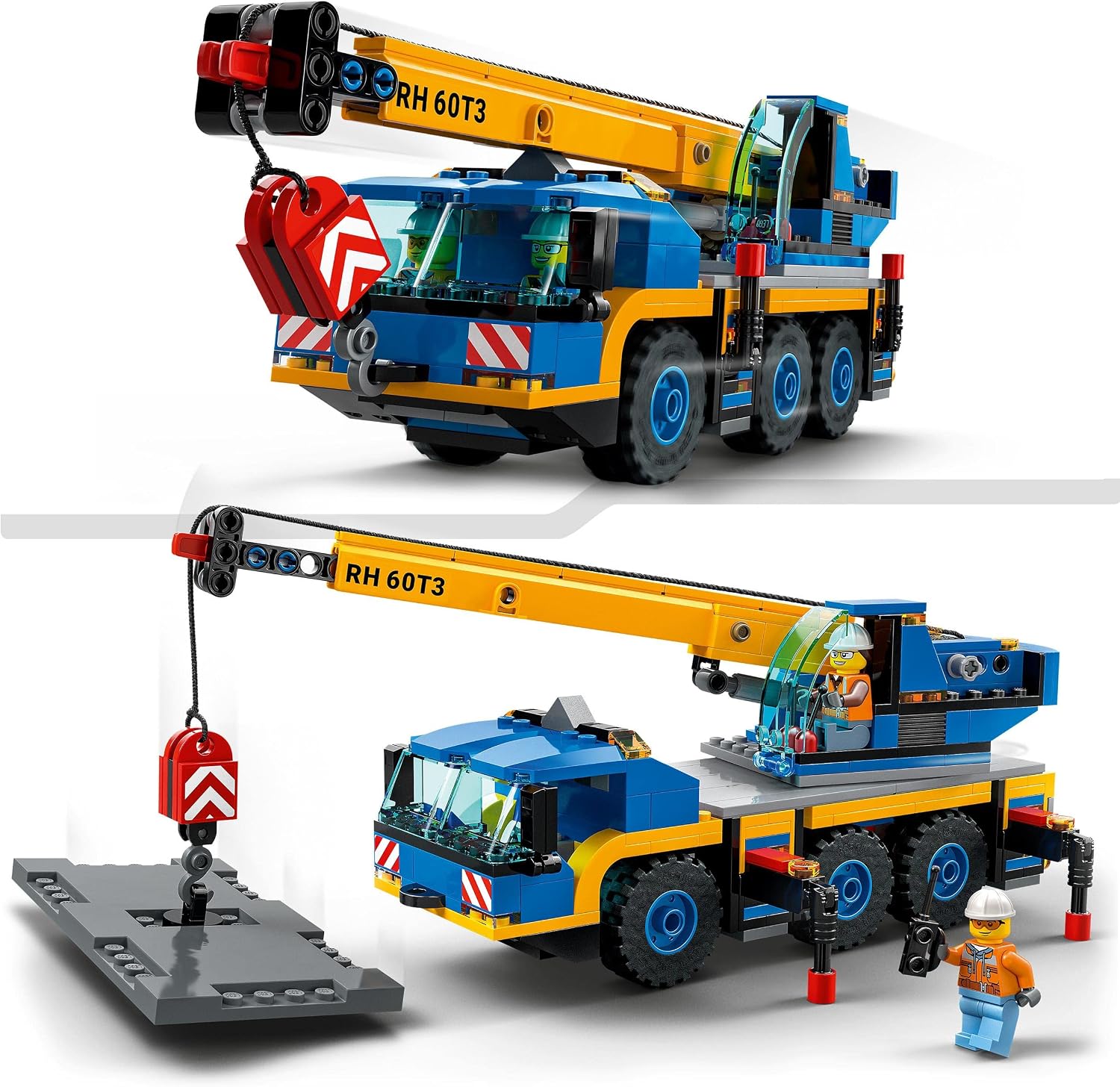 LEGO 60324 CITY OFF-ROAD GRÚA, GRÚA Y CAMIÓN DE JUGUETE CON GANCHOS, VEHÍCULO DE JUGUETE PARA CONSTRUIR PARA NIÑOS Y NIÑAS - 6