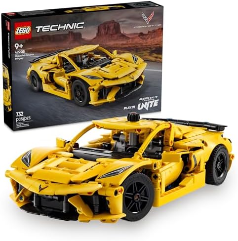 LEGO TECHNIC CHEVROLET CORVETTE STINGRAY - JUEGO DE CONSTRUCCIÓN DE JUGUETE DE AUTO PARA NIÑOS, NIÑAS Y NIÑOS, A PARTIR DE 9 - 5