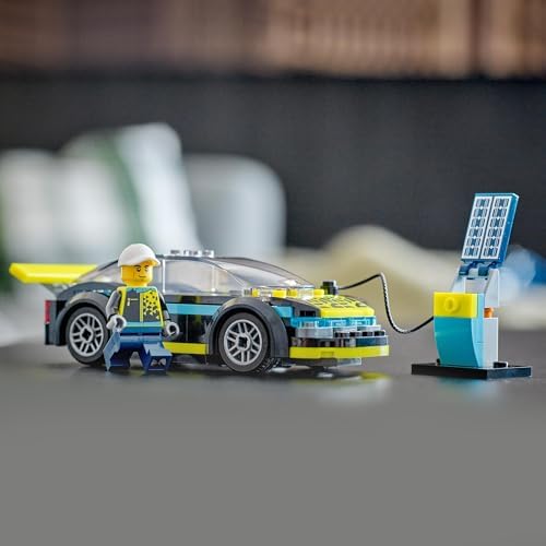 LEGO 60383 CITY - COCHE DEPORTIVO ELÉCTRICO DE JUGUETE PARA NIÑOS Y NIÑAS DE 5 AÑOS DE EDAD, JUEGO DE AUTOS DE CARRERAS - 6