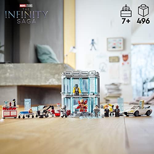 LEGO MARVEL IRON MAN ARMORY TOY BUILDING SET 76216, REGALO DE LOS VENGADORES PARA NIÑOS DE 7 AÑOS DE EDAD, NIÑOS Y NIÑAS, - 5