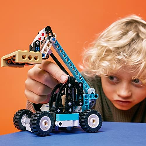 LEGO TECHNIC 42133 - MANIPULADOR TELESCÓPICO 2 EN 1 PARA CARRETILLA ELEVADORA A CAMIÓN DE REMOLQUE, JUEGO DE CONSTRUCCIÓN - 6