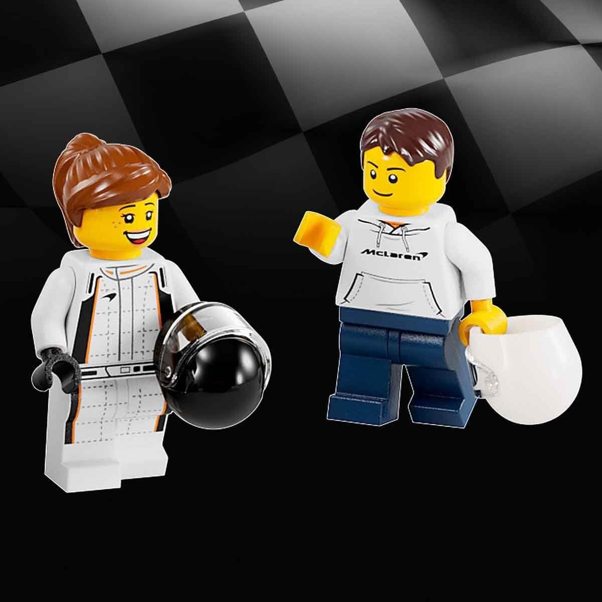 LEGO SPEED CHAMPIONS MCLAREN SOLUS GT Y MCLAREN F1 LM 76918, BLOQUES DE JUGUETE, REGALO, VEHÍCULO, PEGAMENTO, PARA NIÑOS, - 6