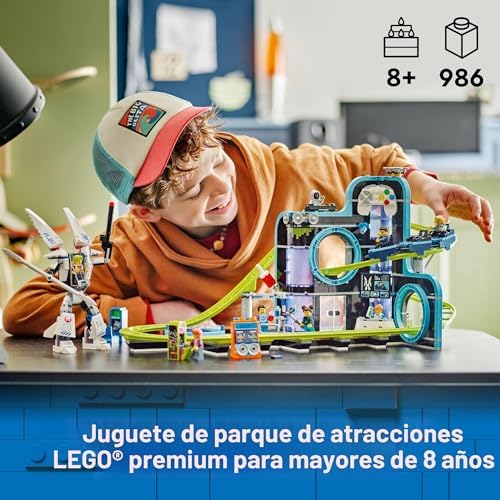 LEGO CITY ROBOT WORLD MONTAÑA RUSA SET DE CONSTRUCCIÓN - JUGUETE DE INGENIERÍA PARA NIÑOS CON TRAJE MECÁNICO ARTICULABLE - 6