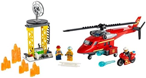 LEGO CITY FIRE RESCUE HELICOPTER 60281 KIT DE CONSTRUCCIÓN JUGUETE DE BOMBERO Y DIVERTIDO JUEGO PARA NIÑOS, NUEVO 2021 212 - 5