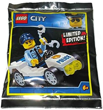 LEGO CIUDAD: HOMBRE DE POLICÍA CON CRUCERO DE POLICÍA Y ESPOSAS - 2