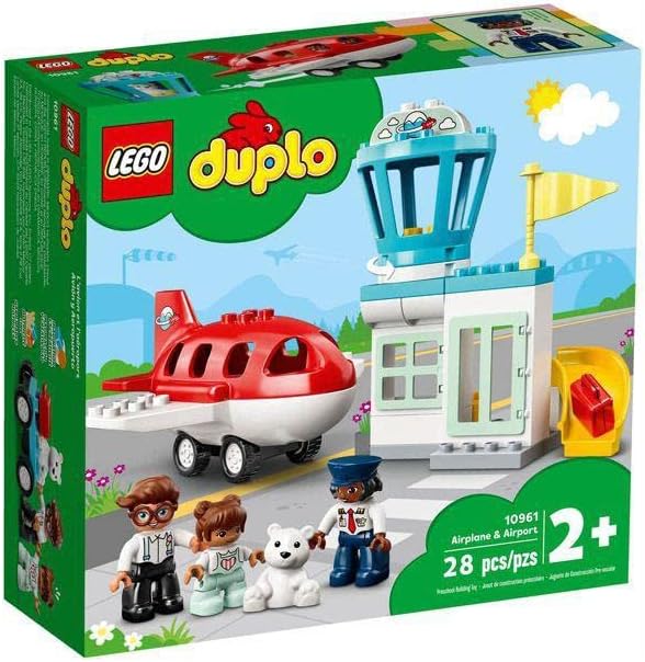 LEGO DUPLO TOWN AIRPLANE Y AIRPORT 10961 JUGUETE DE CONSTRUCCIÓN JUEGO IMAGINATIVO PARA NIÑOS GRAN REGALO DIVERTIDO - 1