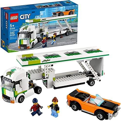 LEGO CITY CAR TRANSPORTER 60305 KIT DE CONSTRUCCIÓN JUEGO DE JUGUETE PARA NIÑOS, NUEVO 2021 342 PIEZAS - 5