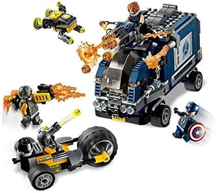 LEGO MARVEL AVENGERS TRUCK TAKE-DOWN 76143 CAPITÁN AMÉRICA Y HAWKEYE DE ACCIÓN DE SUPERHÉROE, MINIFIGURAS Y VEHÍCULOS - 4