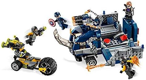 LEGO MARVEL AVENGERS TRUCK TAKE-DOWN 76143 CAPITÁN AMÉRICA Y HAWKEYE DE ACCIÓN DE SUPERHÉROE, MINIFIGURAS Y VEHÍCULOS - 5
