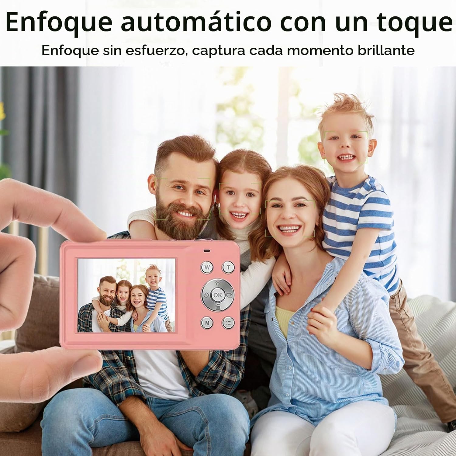 CÁMARA DIGITAL CON PANTALLA DUAL PARA SELFIES CÁMARA DIGITAL PARA NIÑOS DE 48 MP CON ZOOM DE 18X CÁMARA DE VIDEO 4K - 7
