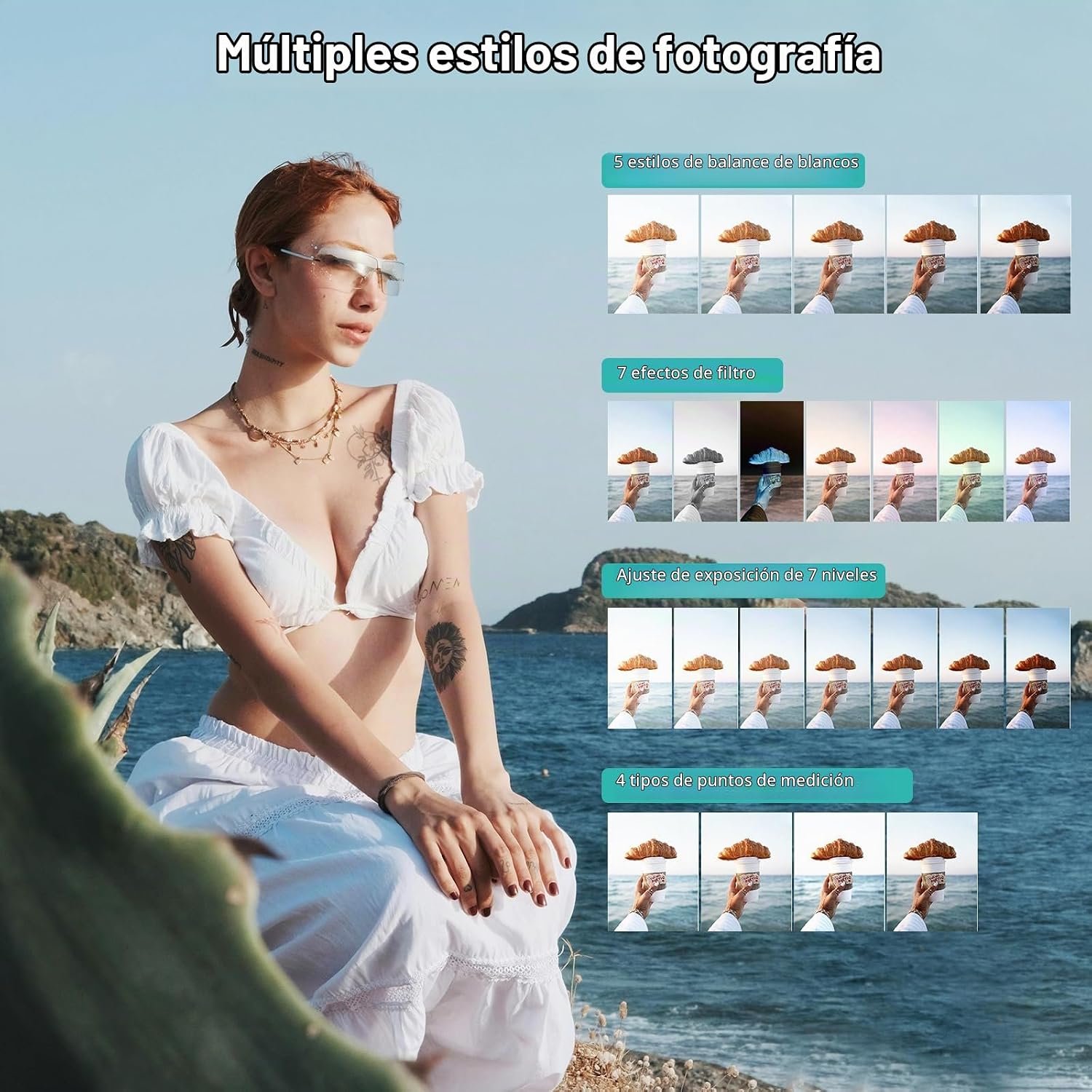 CÁMARA DIGITAL 4K PARA FOTOGRAFÍA Y VIDEOBLOGS, CÁMARA DE 56 MEGAPÍXELES PARA YOUTUBE CON WIFI, PANTALLA GIRATORIA DE 3 180 - 7