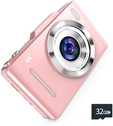 CÁMARA DIGITAL 4K FOTOS DE 48 MP, TARJETA SD DE 32 GB Y CORDÓN INCLUIDOS, APTA PARA VIAJES, CÁMARA DIGITAL DE APUNTAR - 7