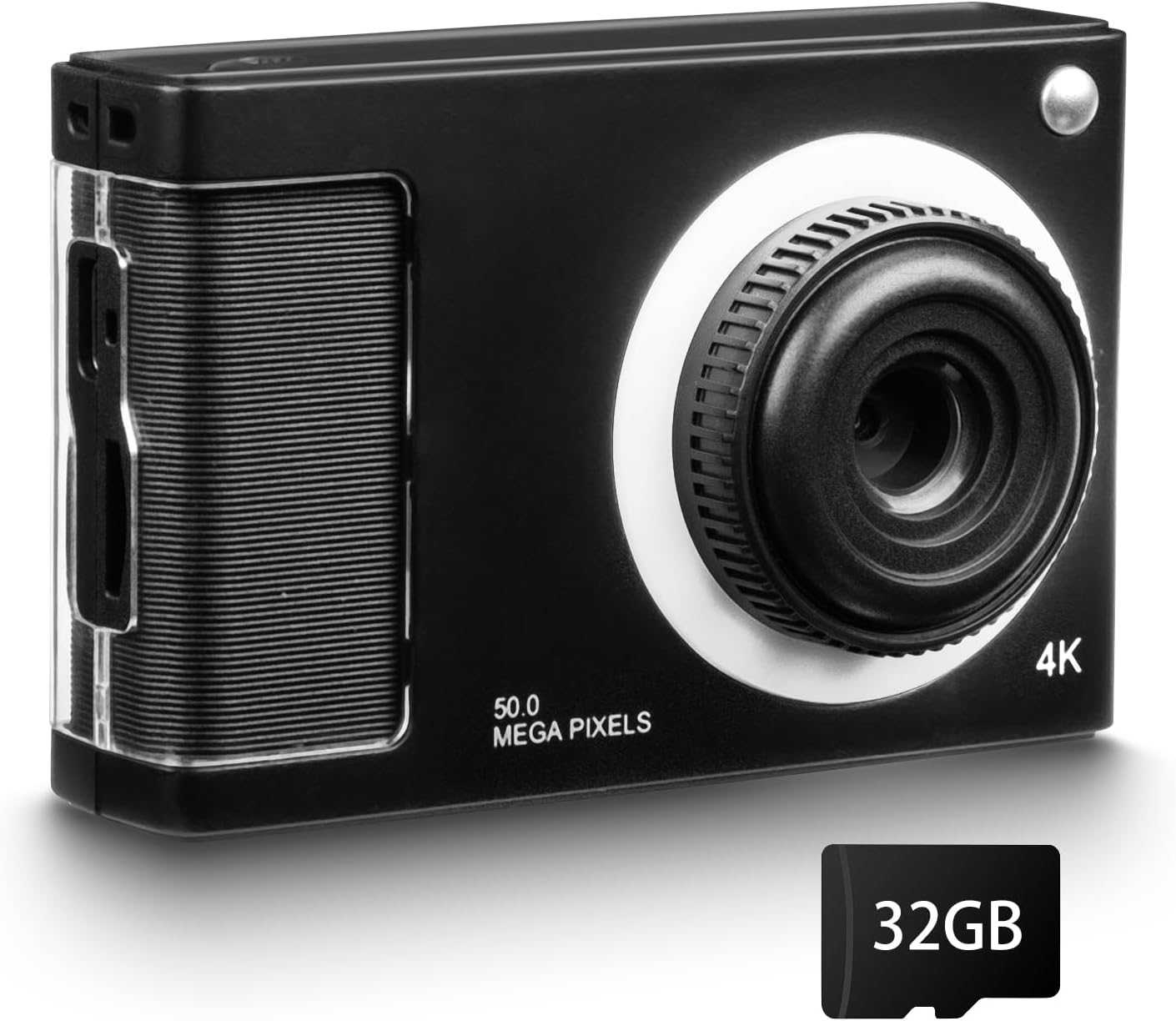 CÁMARA DIGITAL, CÁMARA FHD 1080P PARA NIÑOS CON TARJETA DE 32 GB, CÁMARA DIGITAL DE 48 MP CON ZOOM 8X PARA APUNTAR - 1