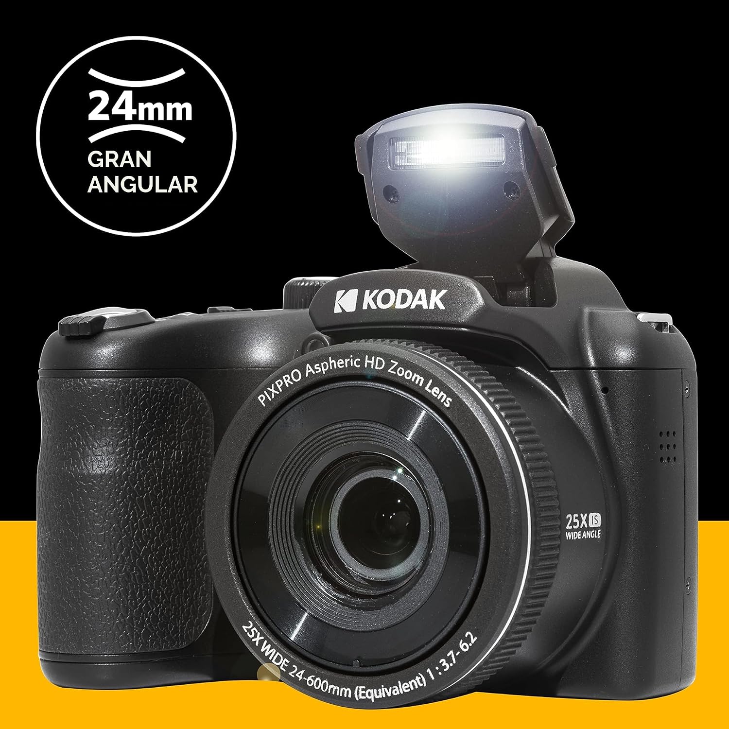 KODAK PIXPRO AZ255 - CÁMARA DIGITAL DE 16 MP, ZOOM ÓPTICO DE 25X, AA, OIS - 4