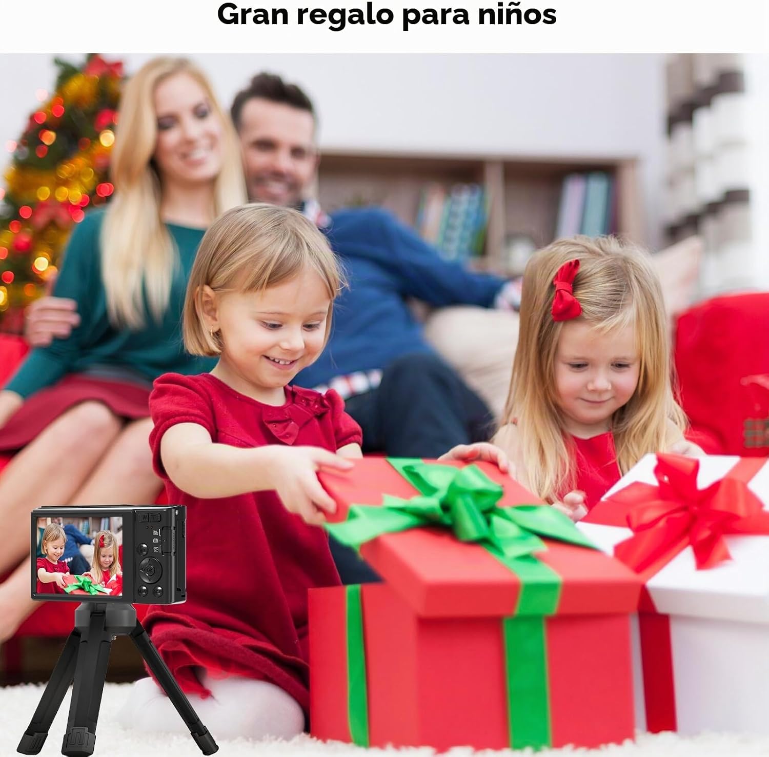 CÁMARA DIGITAL, CÁMARA DIGITAL FHD 4K DE 44 MP, ZOOM DIGITAL 16X, CÁMARA DIGITAL DE PUNTO Y DISPARO CON 3 LUCES DE LLENADO - 6