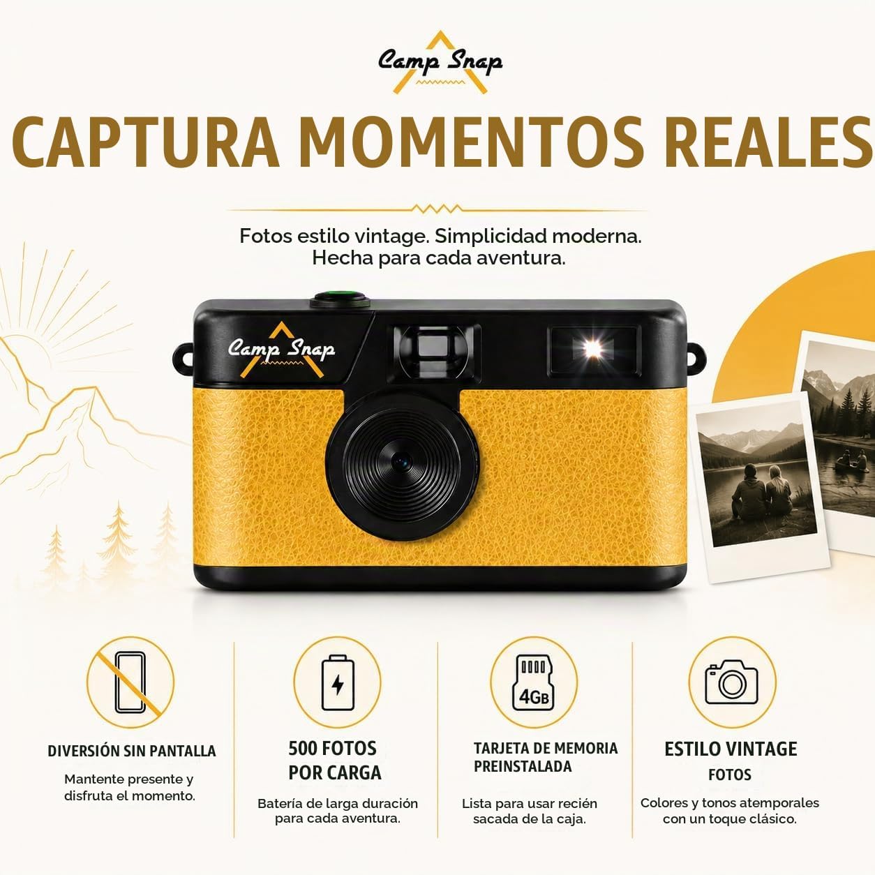 RAYO DE SOL AMARILLO DE CAMP SNAP LTD - 4