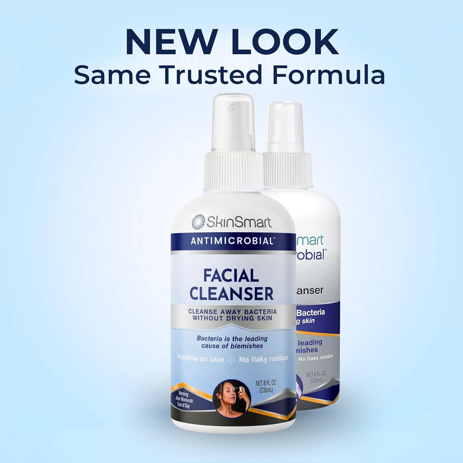SKINSMART ANTIMICROBIAL LIMPIADOR FACIAL PARA BROTES E IMPERFECCIONES FÓRMULA DE ÁCIDO HIPOCLOROSO SE DIRIGE A LAS BACTERIAS - 3