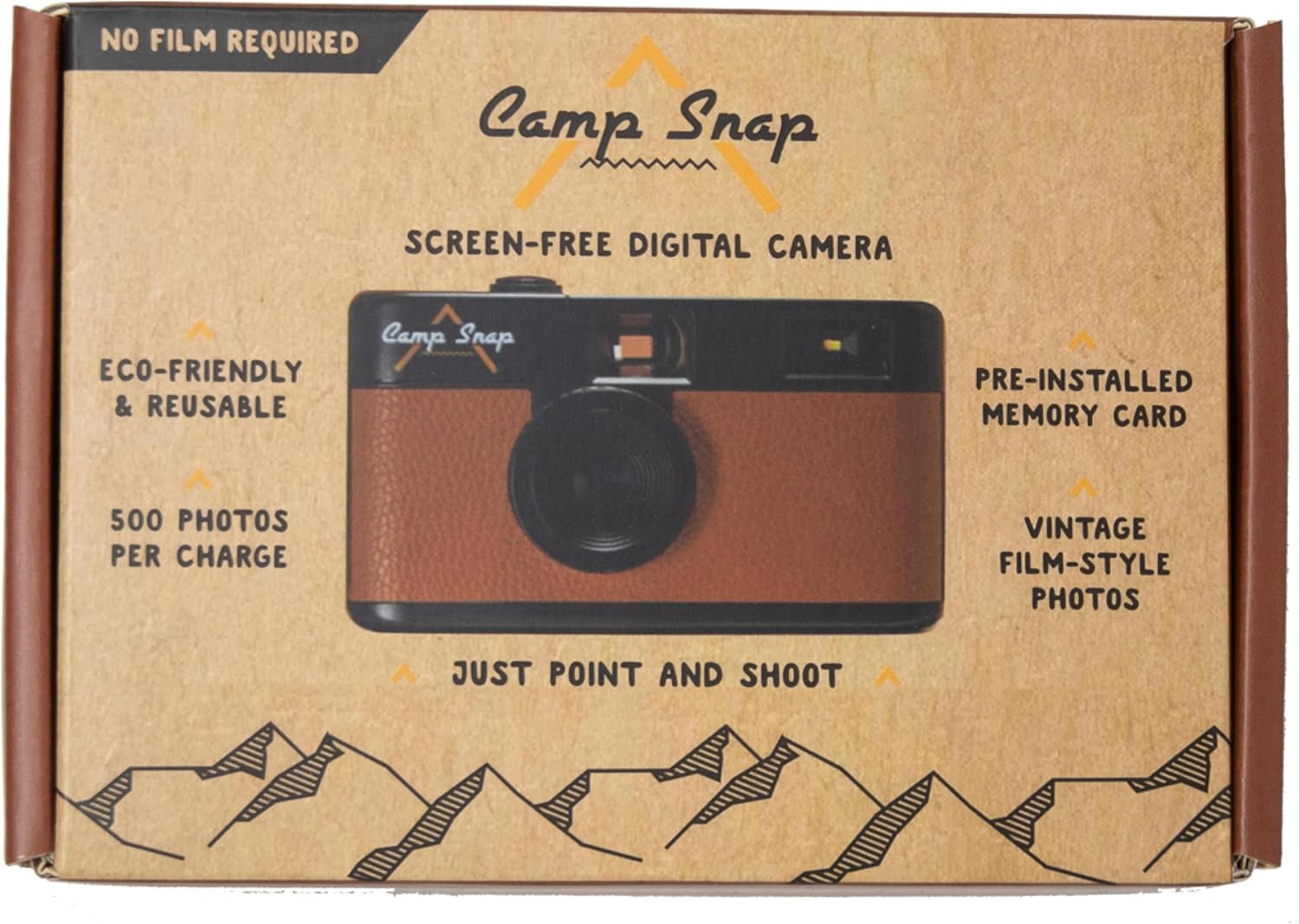 CAMP SNAP CÁMARA DIGITAL SIN PANTALLA PARA APUNTAR Y DISPARAR MARRÓN - 5