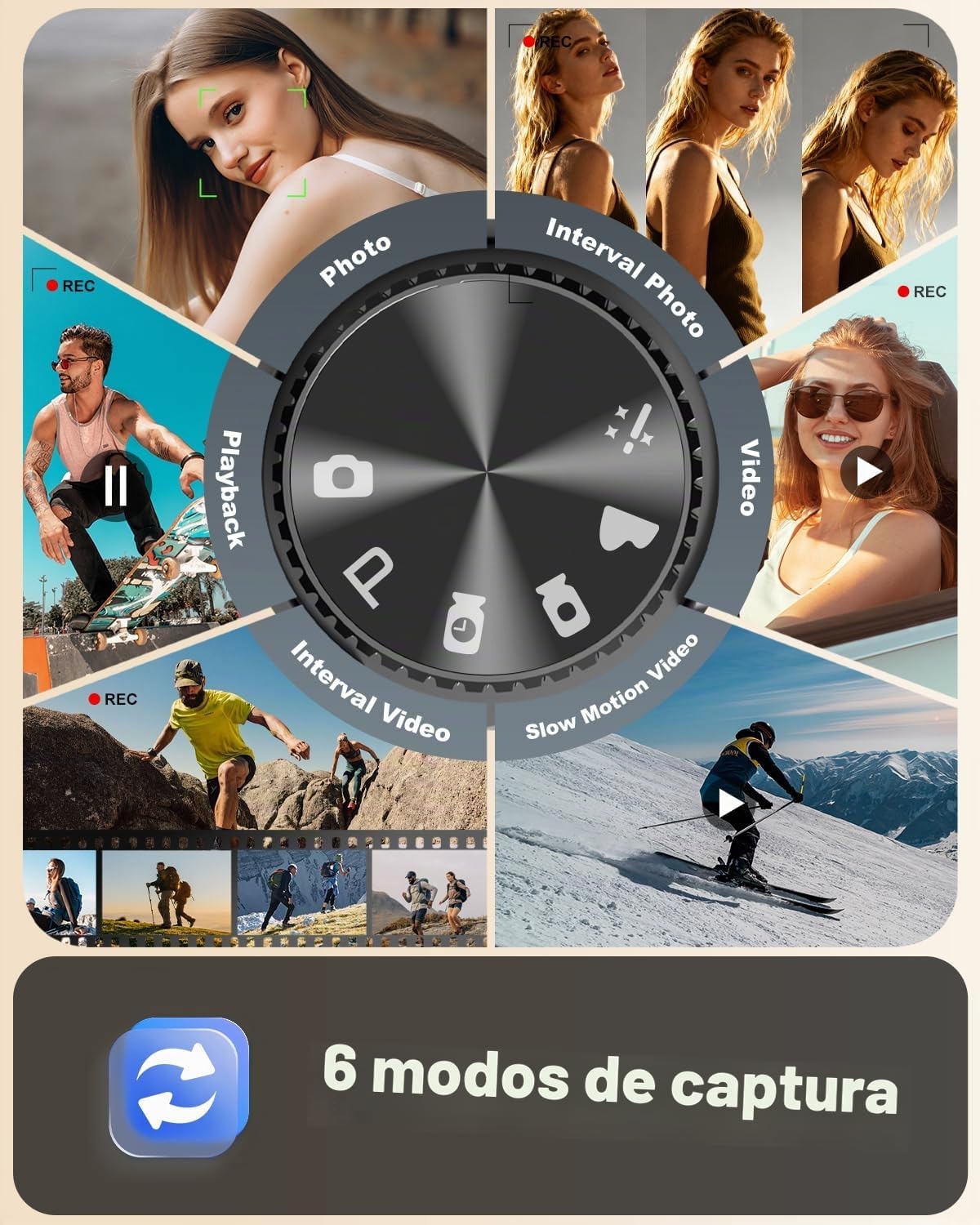 NBD CÁMARAS DIGITALES 5K PARA FOTOGRAFÍA, CÁMARAS FOTOGRÁFICAS DE 64 MP, CÁMARAS DE VLOGGING DE VIAJE PARA YOUTUBE - 5