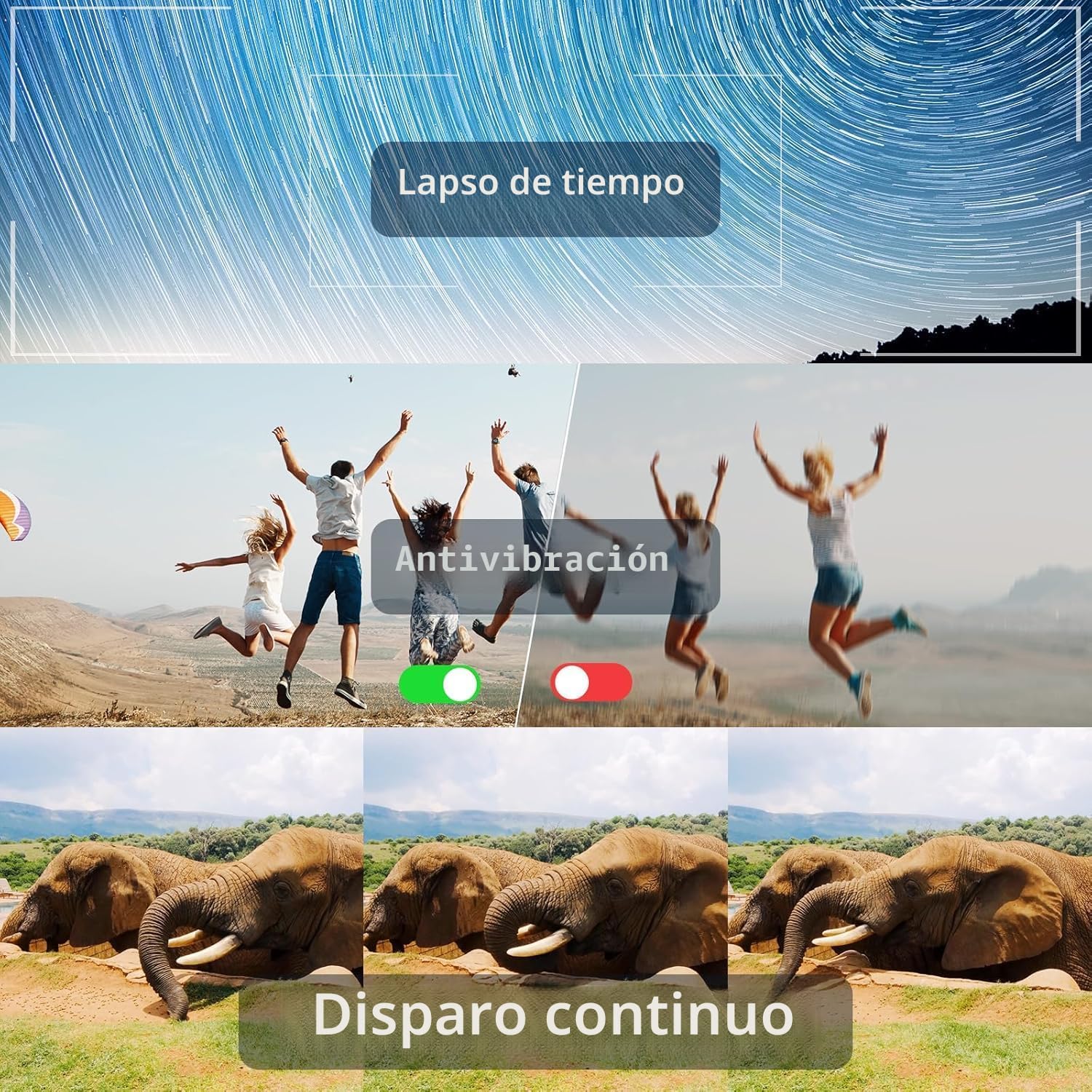CÁMARA DIGITAL 4K PARA FOTOGRAFÍA, CÁMARAS DE VIDEOBLOGS DE 48 MEGAPÍXELES CON ENFOQUE AUTOMÁTICO Y ZOOM DIGITAL 16X, CÁMARA - 3