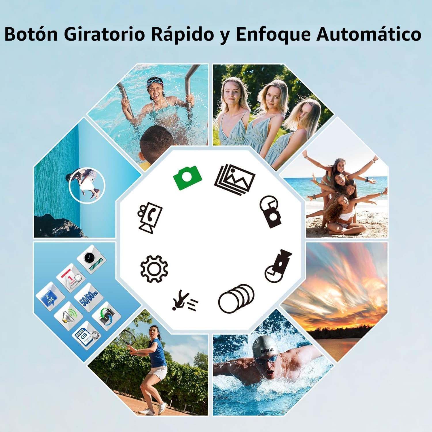 CÁMARA DIGITAL 4K PARA FOTOGRAFÍA, CÁMARAS DE VIDEOBLOGS DE 48 MEGAPÍXELES CON ENFOQUE AUTOMÁTICO Y ZOOM DIGITAL 16X, CÁMARA - 4