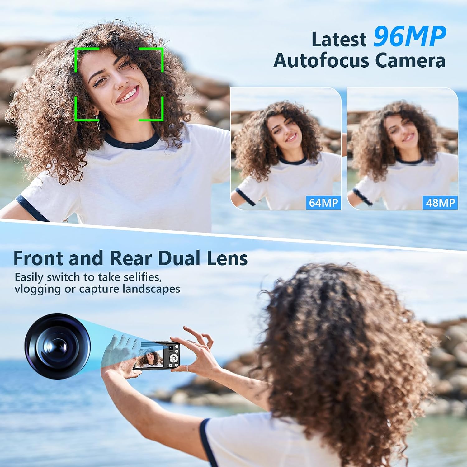 5K DIGITAL CAMERA, 96MP CAMERAS FOR PHOTOGRAPHY WITH 6X OPTICAL ZOOM - 4