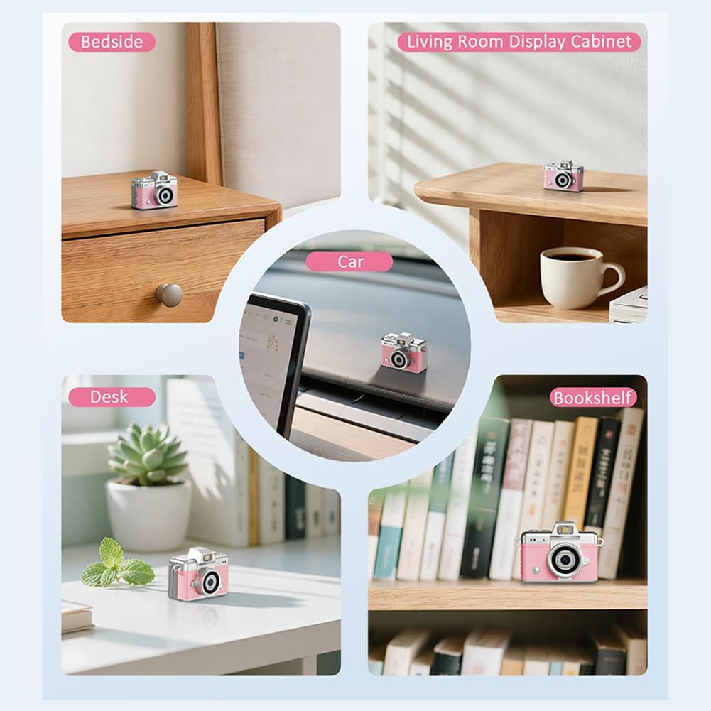 MINI LLAVERO CÁMARA DIGITAL RETRO MINI CÁMARA DE VIDEO DIGITAL PEQUEÑA CÁMARA CORPORAL 1080P FHD GRABACIÓN CON PANTALLA IPS - 5