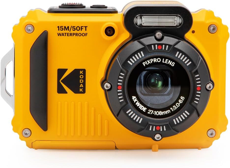 KODAK PIXPRO WPZ2 - CÁMARA DIGITAL IMPERMEABLE DE 16 MP, 49.2 FT, ZOOM 4X - 1