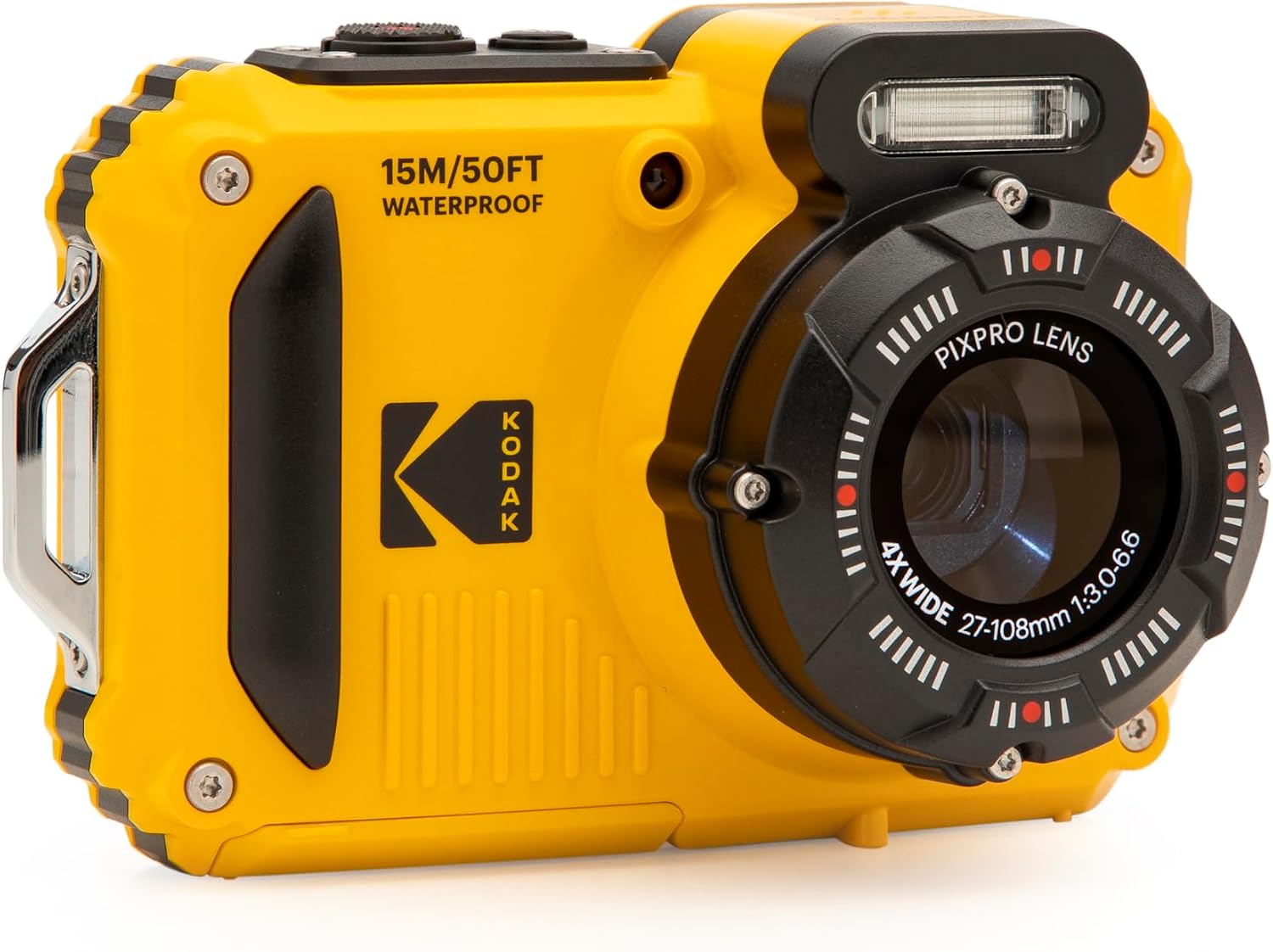 KODAK PIXPRO WPZ2 - CÁMARA DIGITAL IMPERMEABLE DE 16 MP, 49.2 FT, ZOOM 4X - 3