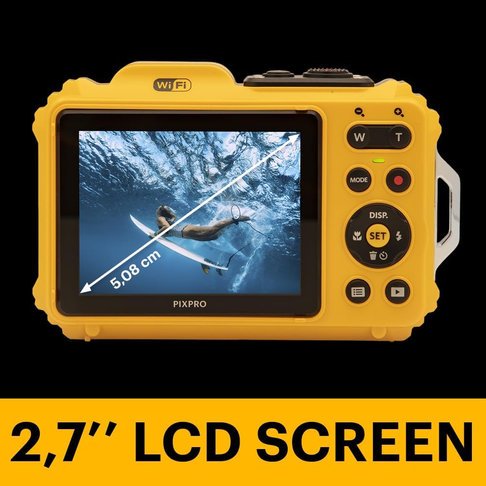 KODAK PIXPRO WPZ2 - CÁMARA DIGITAL IMPERMEABLE DE 16 MP, 49.2 FT, ZOOM 4X - 7