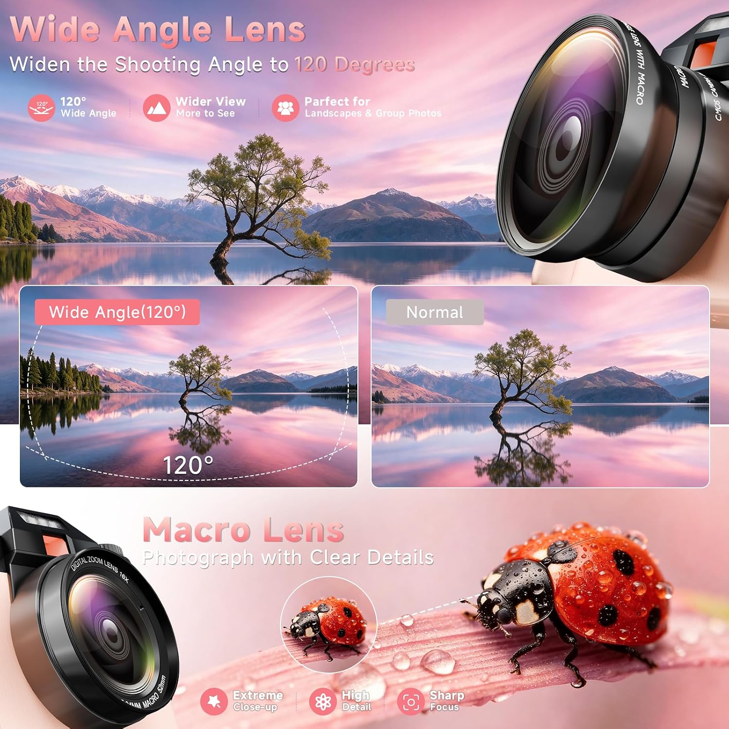 CÁMARA DIGITAL 6K PARA FOTOGRAFÍA CON ENFOQUE AUTOMÁTICO, CÁMARA DE VIDEOBLOGS WIFI DE 64MP PARA YOUTUBE CON PANTALLA - 4