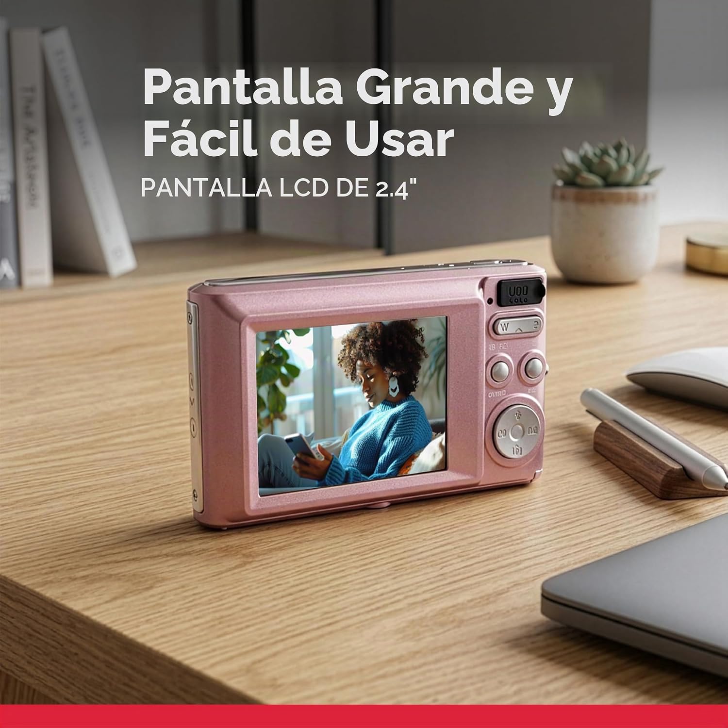 AGFA PHOTO REALISHOT DC5200 - CÁMARA COMPACTA, 21MP, PANTALLA LCD DE 2.4 PULGADAS, ZOOM DIGITAL 8X, VIDEO HD 720P, BATERÍA - 3