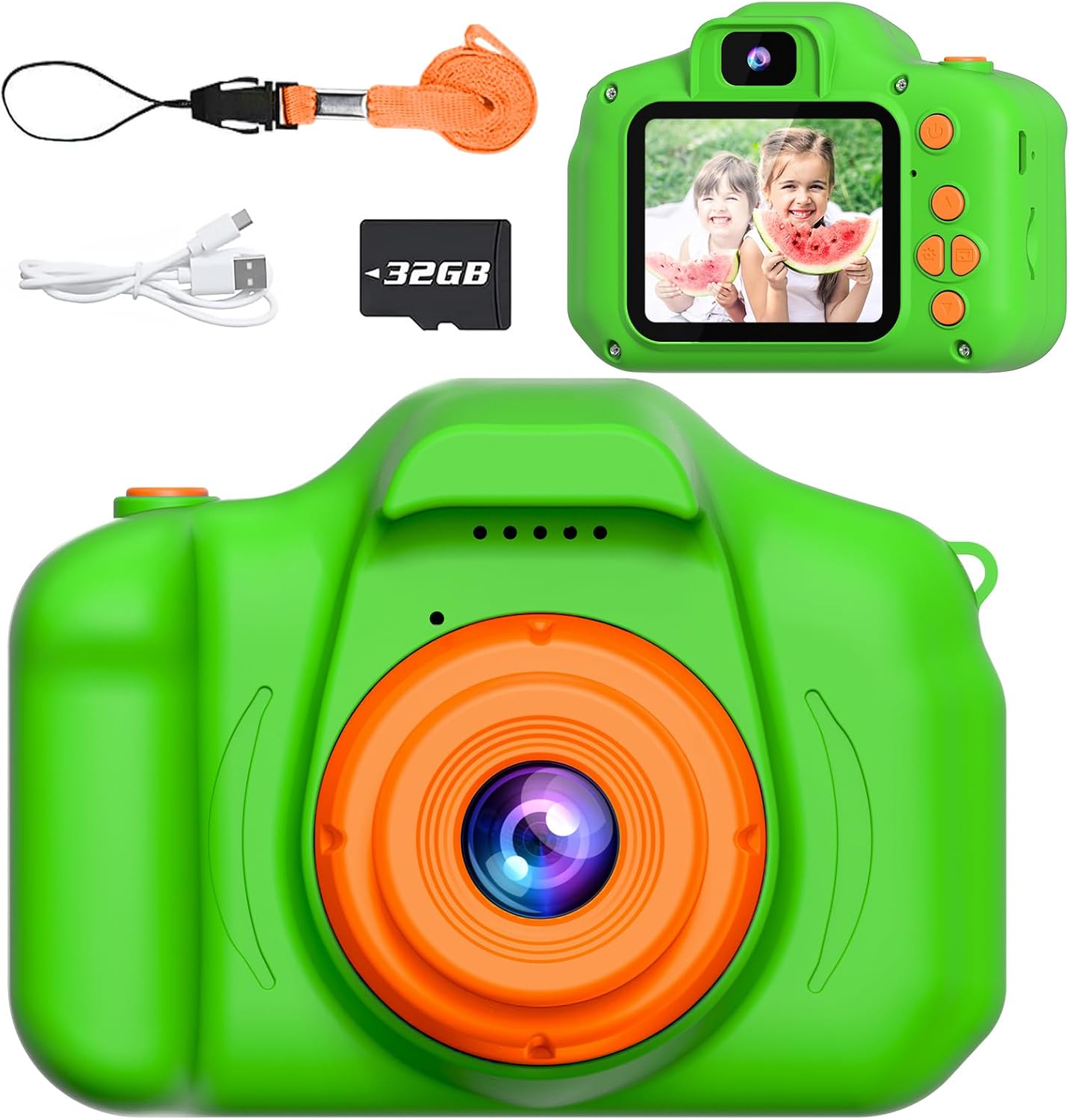 SPLASHNSPRAY - CÁMARA DIGITAL PARA NIÑOS Y NIÑAS DE 3 A 9 AÑOS, CÁMARA HD 1080P PARA NIÑOS PEQUEÑOS, CÁMARA SELFIE DIGITAL - 1
