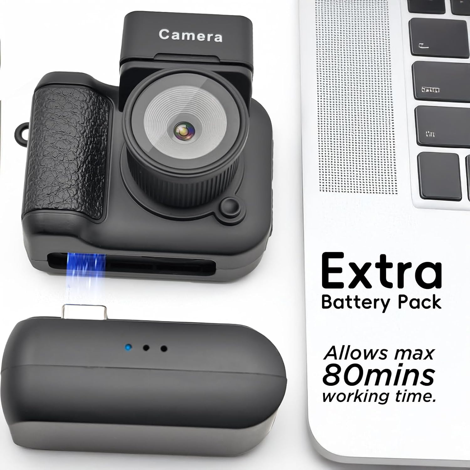 CÁMARA DIGITAL CON PANTALLA LCD DE 1,4 PULGADAS 1080P, TARJETA DE 32GB, BASE DE CARGA, MONORREFLEJOS CON FORMA DE CMOS, - 6
