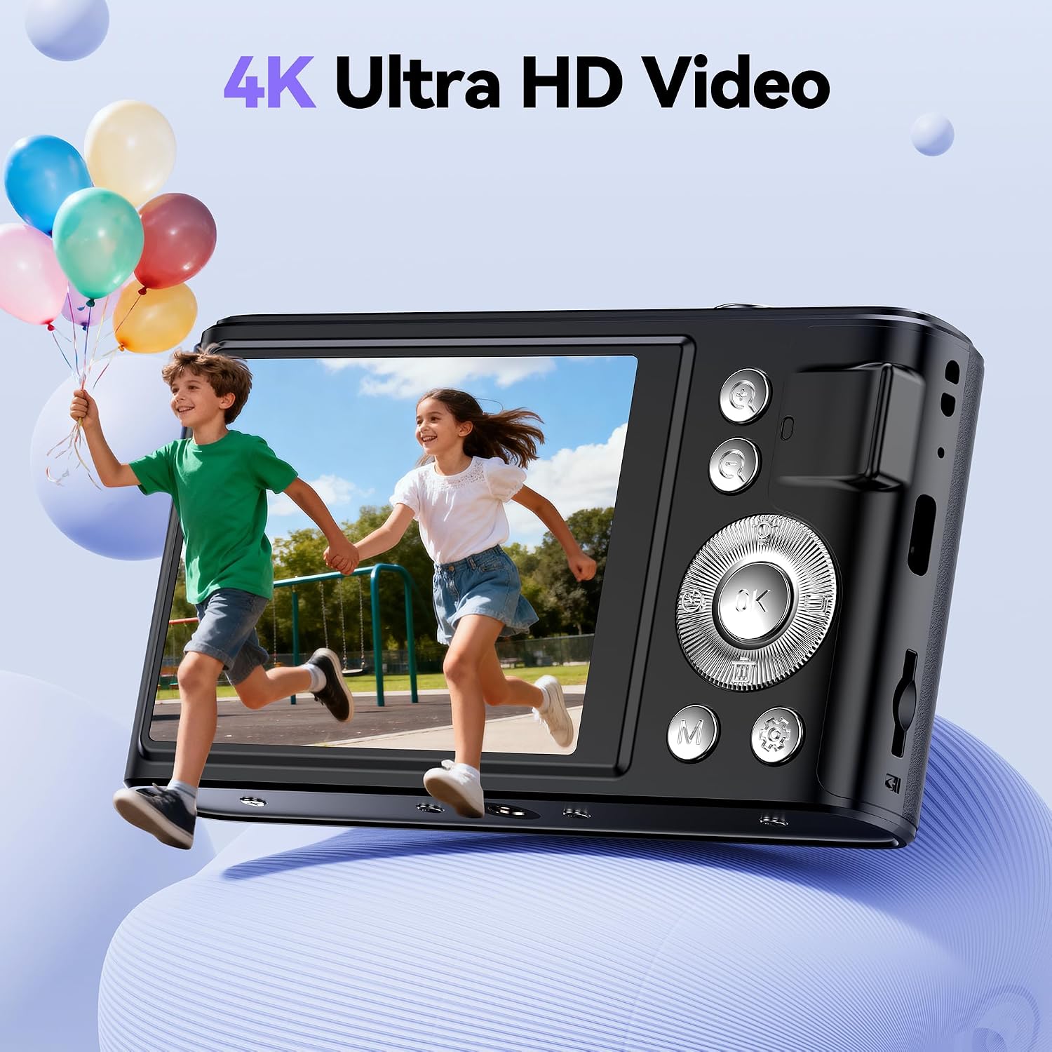 CÁMARA DIGITAL 4K PARA NIÑOS: CÁMARAS DE 48MP PARA FOTOGRAFÍA DE ADOLESCENTES - CÁMARA FOTOGRÁFICA CON ENFOQUE AUTOMÁTICO - 2
