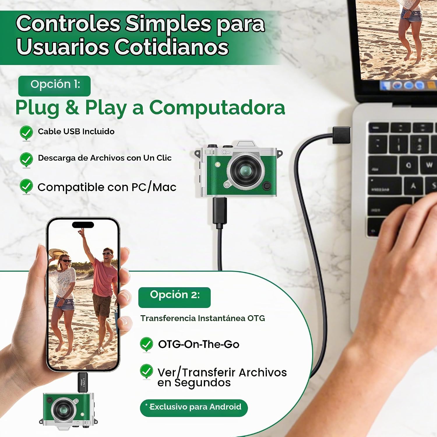 MINI CÁMARA DE BOLSILLO, Y2K RETRO LLAVERO CÁMARA DIGITAL CON CUERPO DE CUERO, PEQUEÑA GRABADORA DE VIDEO HD PORTÁTIL 2K - 7