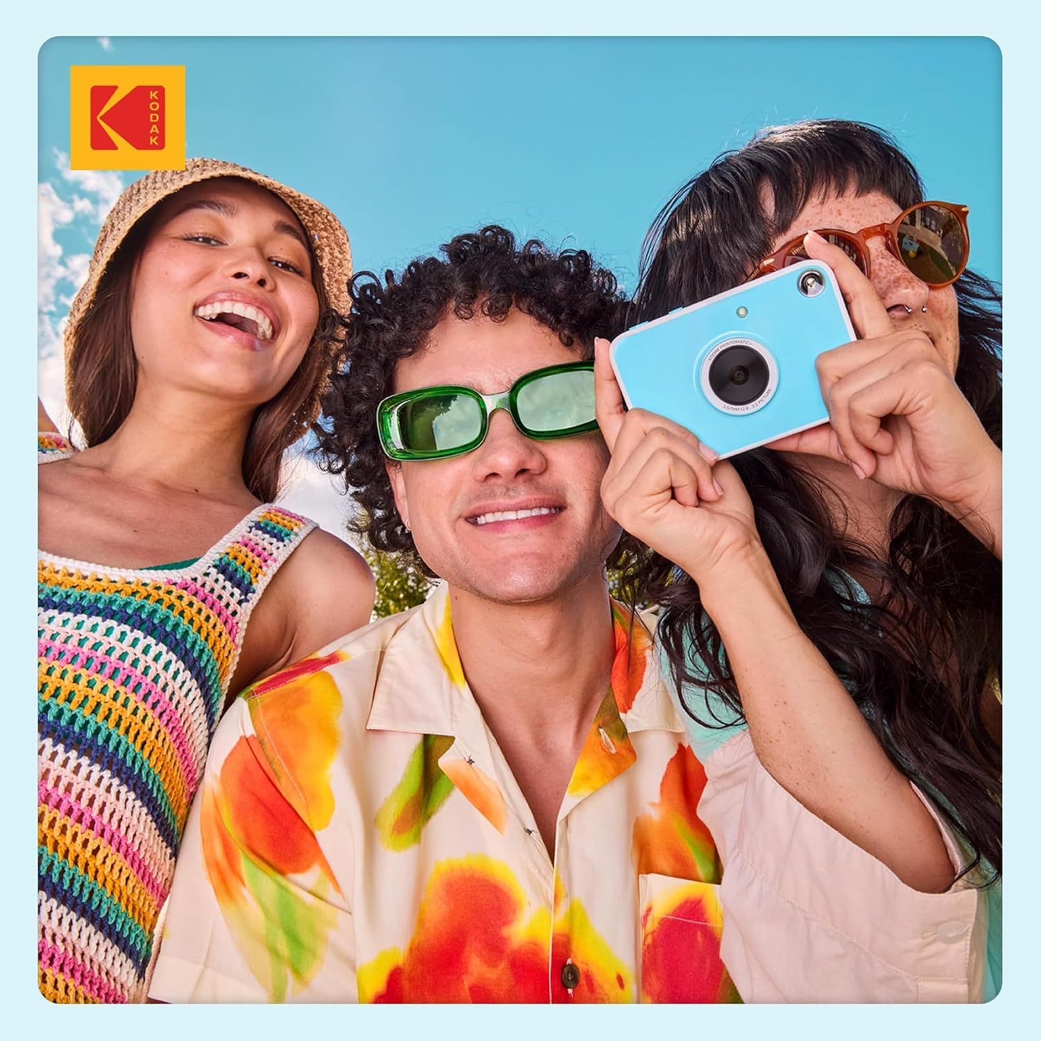 KODAK PRINTOMATIC CÁMARA DIGITAL DE IMPRESIÓN INSTANTÁNEA AZUL DE 10MP, CÁMARA PORTÁTIL CON INDICADOR DE ESTADO LED RGB - 6