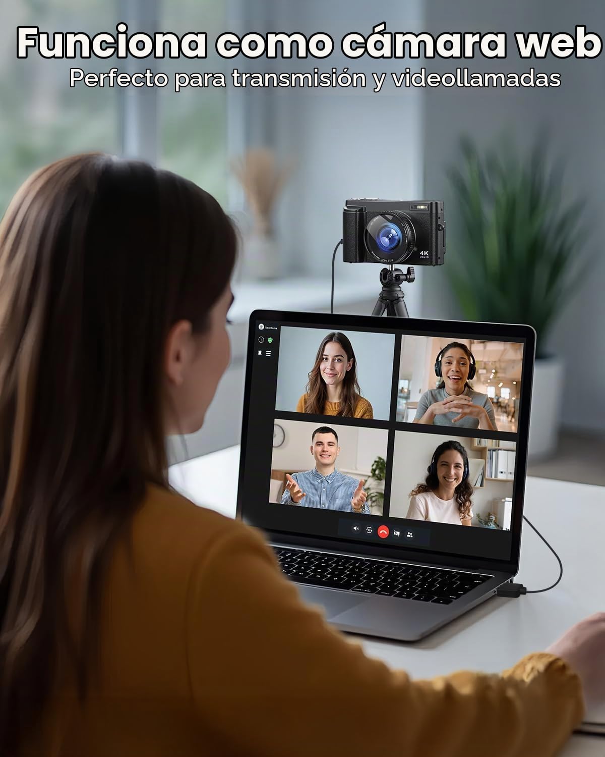 CÁMARA DIGITAL 4K PARA FOTOGRAFÍA, WIFI DE 64 MEGAPÍXELES CON PANTALLA GIRATORIA DE 180 DE 3 CON ENFOQUE AUTOMÁTICO, CÁMARA - 6
