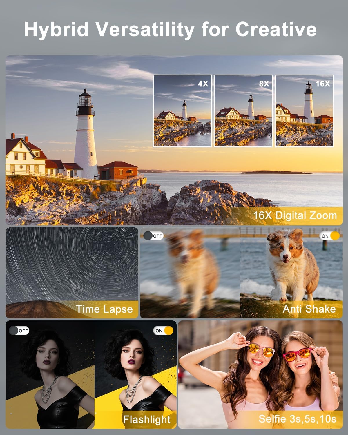 CÁMARA DIGITAL, CÁMARA DIGITAL COMPACTA PARA ADOLESCENTES Y ADULTOS, PARA VIAJES, CÁMARA DE VLOGGING PARA FOTOGRAFÍA - 5