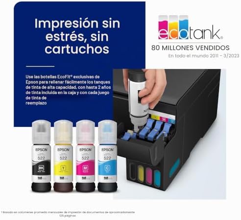 EPSON ECOTANK ET-2400 IMPRESORA INALÁMBRICA A COLOR TODO EN UNO SUPERTANK - 3