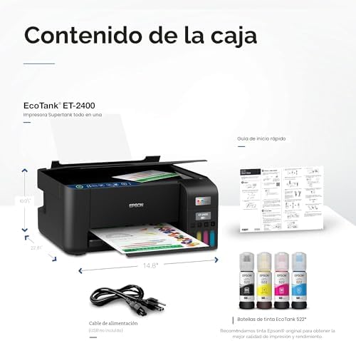 EPSON ECOTANK ET-2400 IMPRESORA INALÁMBRICA A COLOR TODO EN UNO SUPERTANK - 6