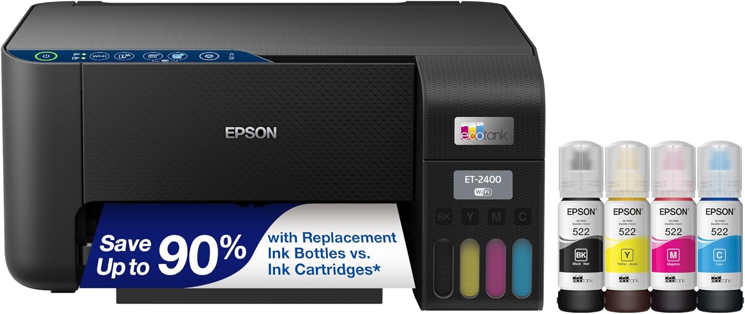 EPSON ECOTANK ET-2400 IMPRESORA INALÁMBRICA A COLOR TODO EN UNO SUPERTANK - 7