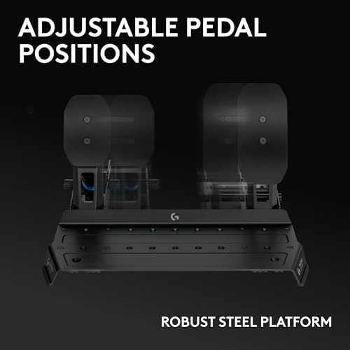 LOGITECH G PEDALES RS SIM RACING CON FRENO DE CÉLULA DE CARGA DE 165.3 LBS - 4